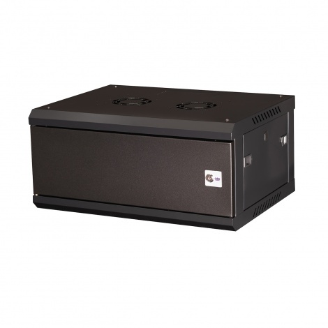 DR-640001, шкаф телекоммуникационный 19" настенный, дверь металл, 4U