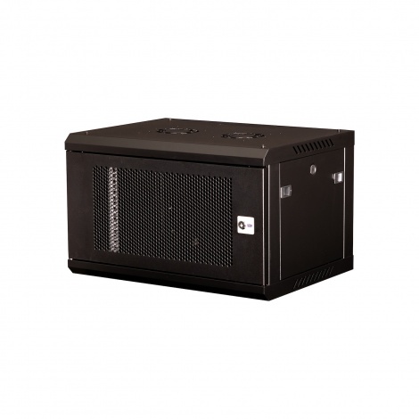 DR-651001, шкаф телекоммуникационный 19" настенный, дверь перфорированная, 6U