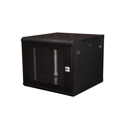 DR-652101, шкаф телекоммуникационный 19" настенный, дверь перфорированная, 9U