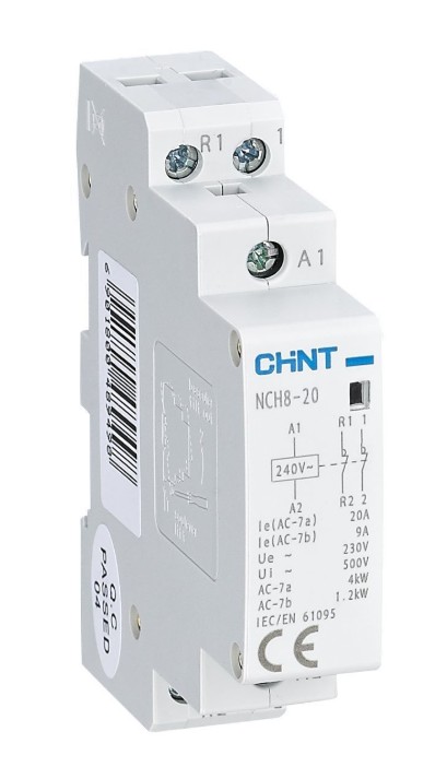 Контактор модульный NCH8-20/02 20А 2НЗ AC 220/230В 50Гц (R) CHINT (256053), контактор модульный