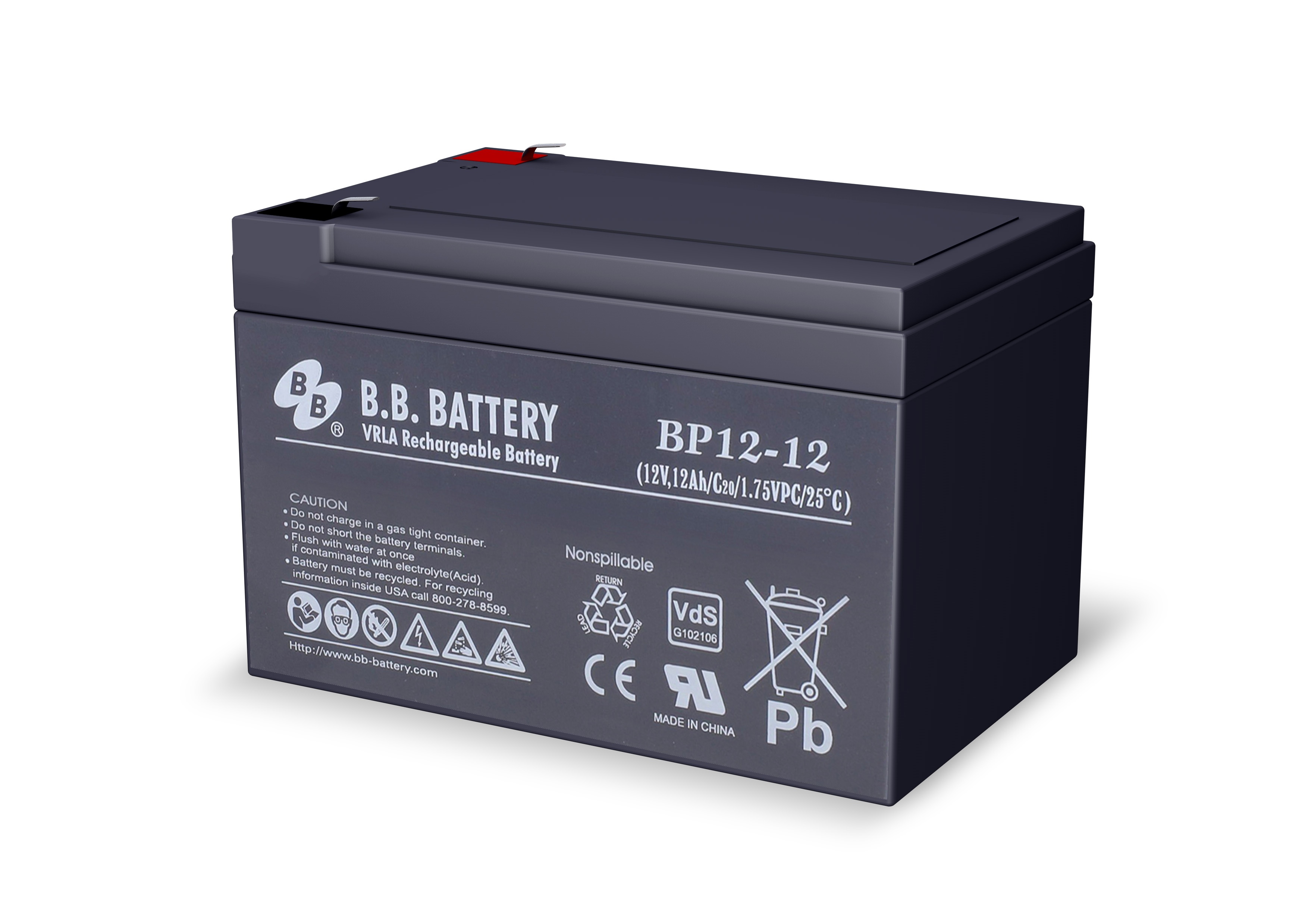 B.B. Battery BP 12-12, аккумулятор герметичный свинцово-кислотный