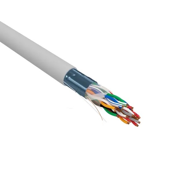 F/UTP, CAT 5е, PVC, 10PR, 24AWG, INDOOR, SOLID, серый, РФ REXANT (01-1202-R), кабель «витая пара» (LAN) для структурированных систем связи