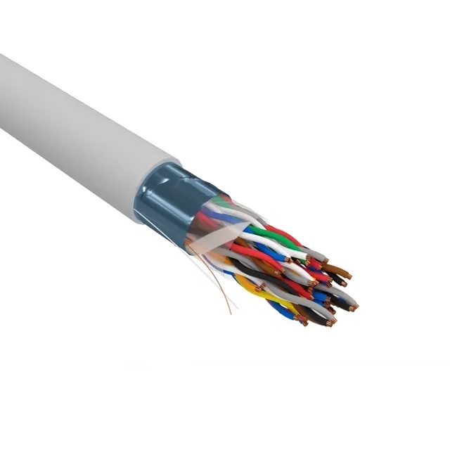 F/UTP, CAT 5е, ZH нг(А)-HF (LSZH), 25PR, 24AWG, INDOOR, SOLID, серый, РФ REXANT (01-1206-R), кабель «витая пара» (LAN) для структурированных систем связи