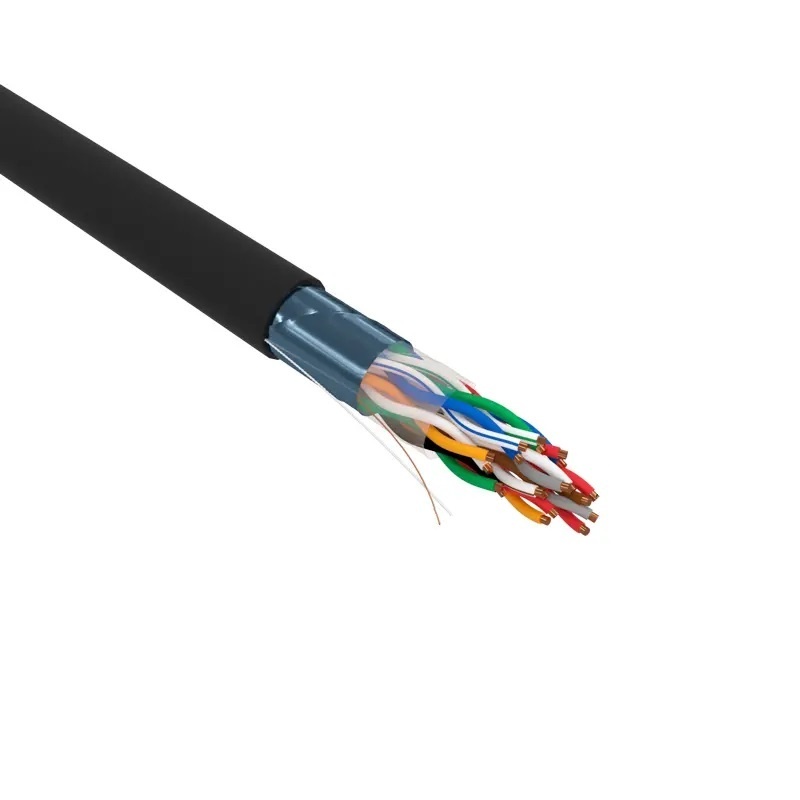 F/UTP, CAT 5е, PE, 10PR, 24AWG, OUTDOOR, SOLID, черный, РФ REXANT (01-1204-R), кабель «витая пара» (LAN) для структурированных систем связи