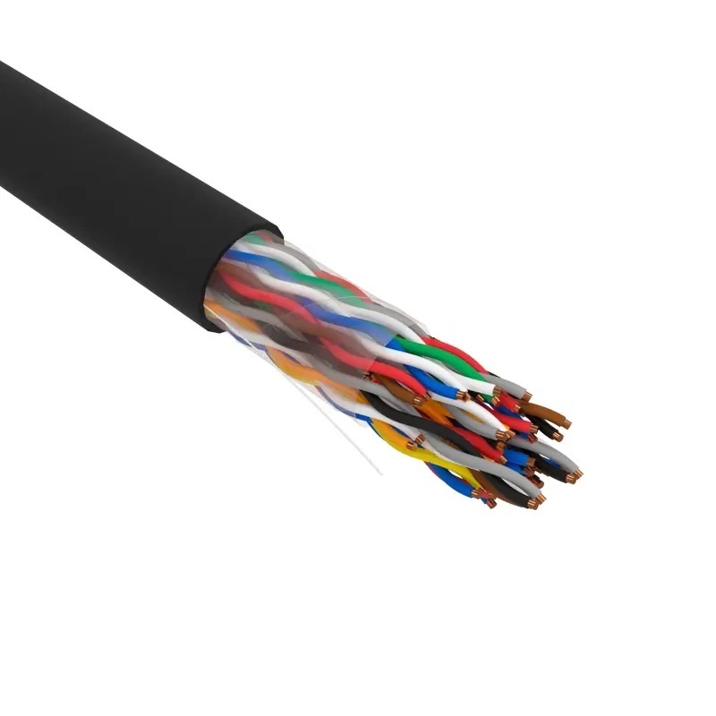 U/UTP, CAT 5е, PE, 25PR, 24AWG, OUTDOOR, SOLID, черный, РФ REXANT (01-1122-R), кабель «витая пара» (LAN) для структурированных систем связи