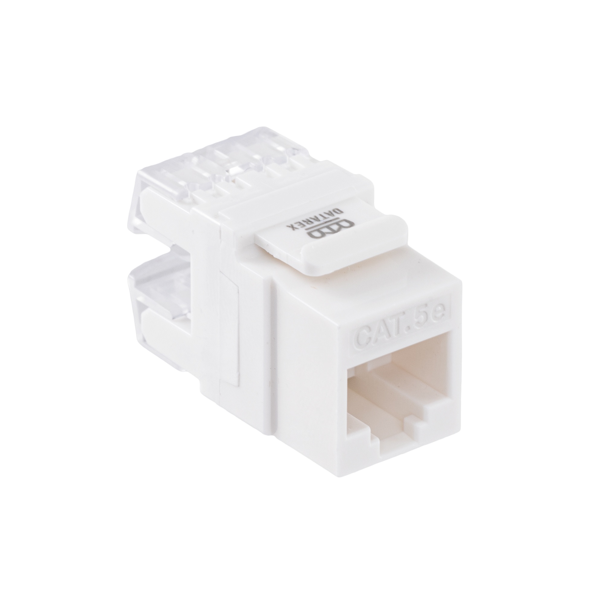 Модуль Keystone кат.5e, UTP, 1xRJ45, T568A/B, 180, белый (DR-510010)