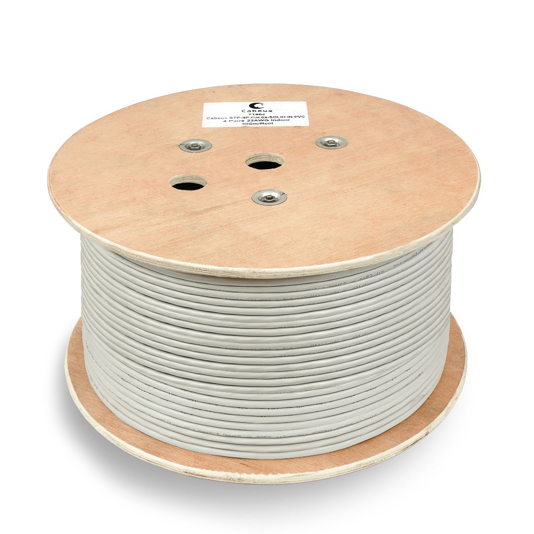 UTP-4P-Cat.6a-SOLID-PVC-GY-100 (11373c-5), кабель «витая пара» (LAN) для структурированных систем связи