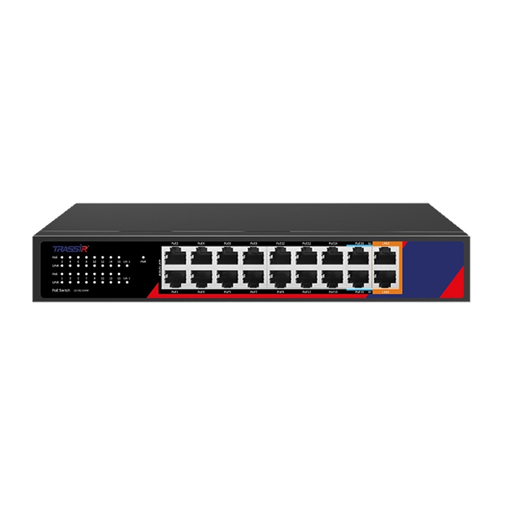 TR-NS1118-240-16POE, коммутатор с PoE