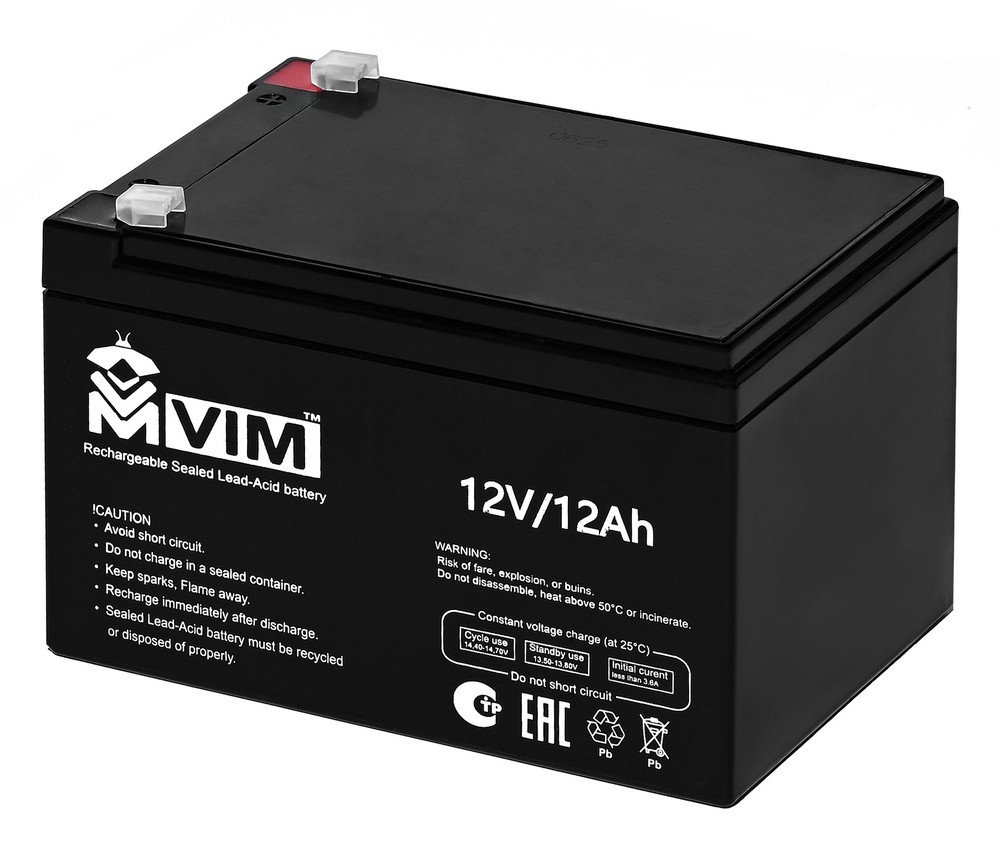 VM-BAT-12-12, аккумулятор герметичный свинцово-кислотный