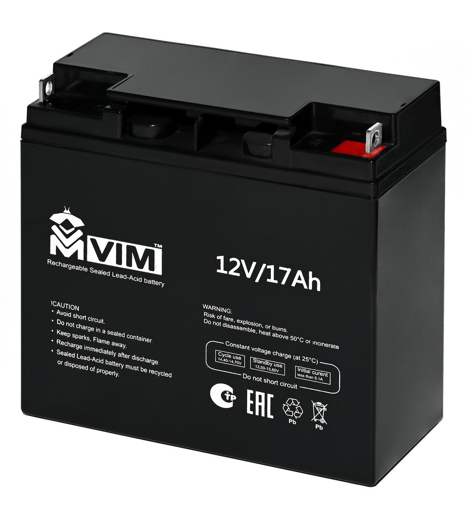 VM-BAT-12-17, аккумулятор герметичный свинцово-кислотный