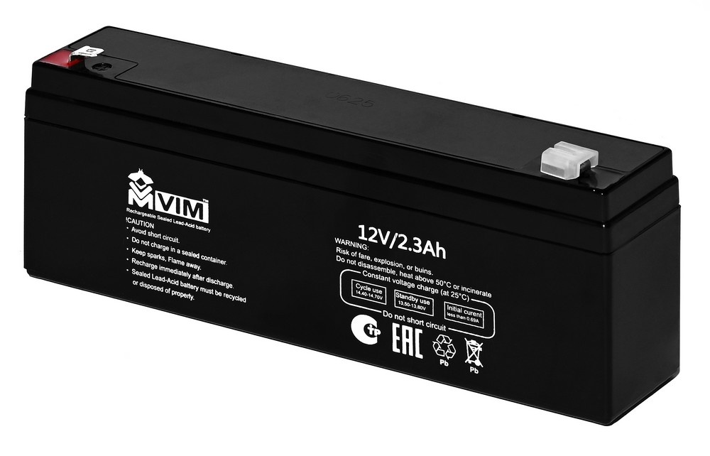 VM-BAT-12-2,3, аккумулятор герметичный свинцово-кислотный