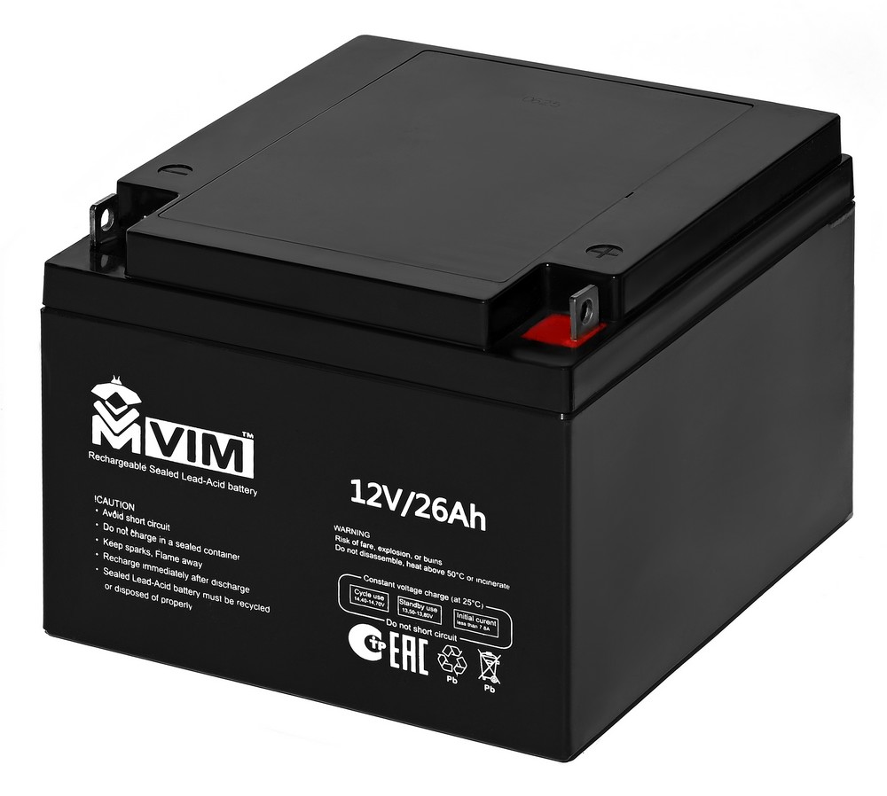 VM-BAT-12-26, аккумулятор герметичный свинцово-кислотный