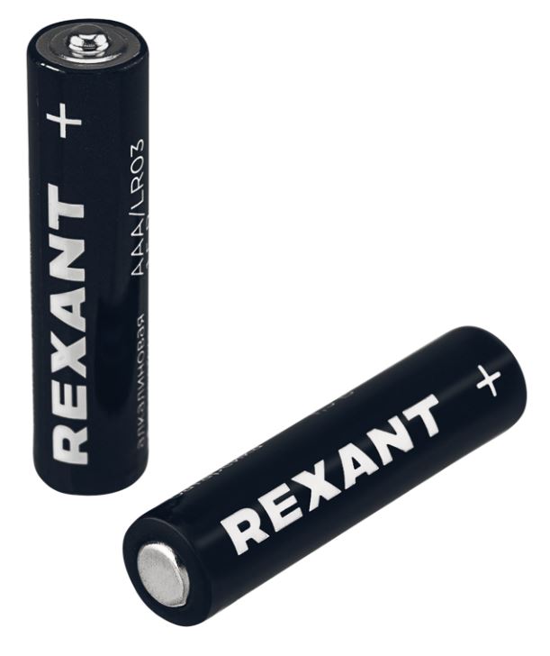 Батарейка алкалиновая AAA/LR03 мизинчиковая 1,5В REXANT (39-1011), элемент питания