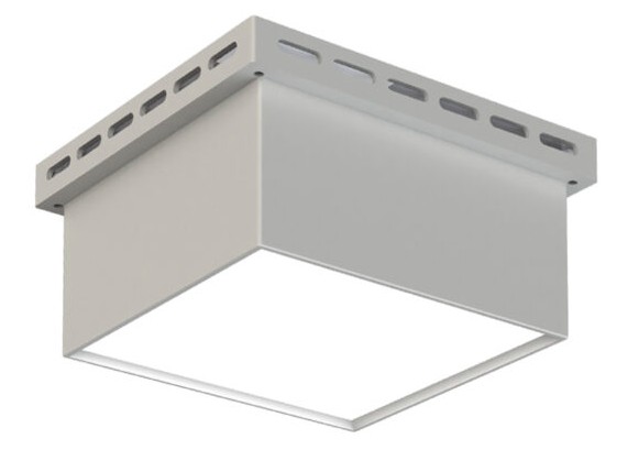LED-GR 40 90х90х40 CRI80 4000 opal-sand IP40 белый (5 модулей х 8 Вт), светильник светодиодный накладной/встраиваемый