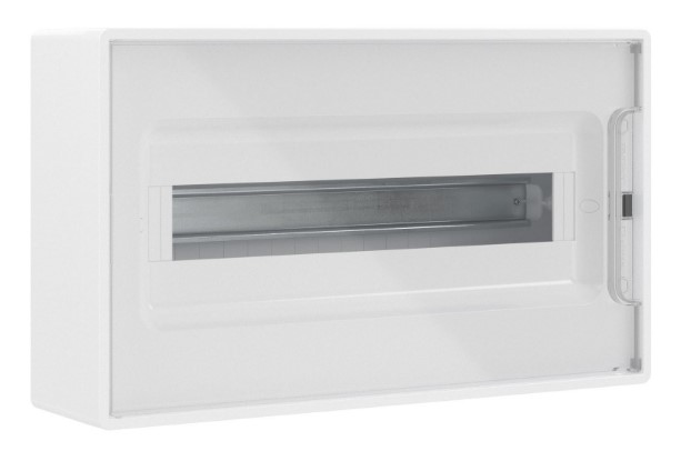 Щиток настенный с дверцей 18 модулей белый FRAME с 2 шинами PEN (F18W1WT)