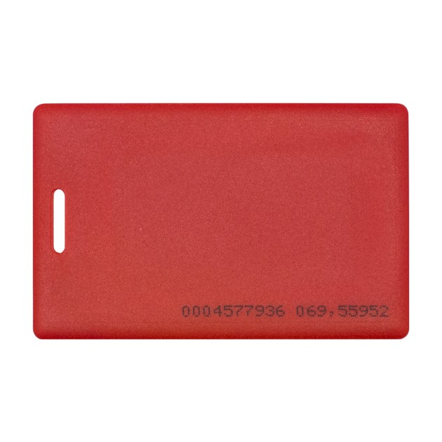 EM-Marine CLAMSHELL RED (толстая) с номером (11741), карта proximity