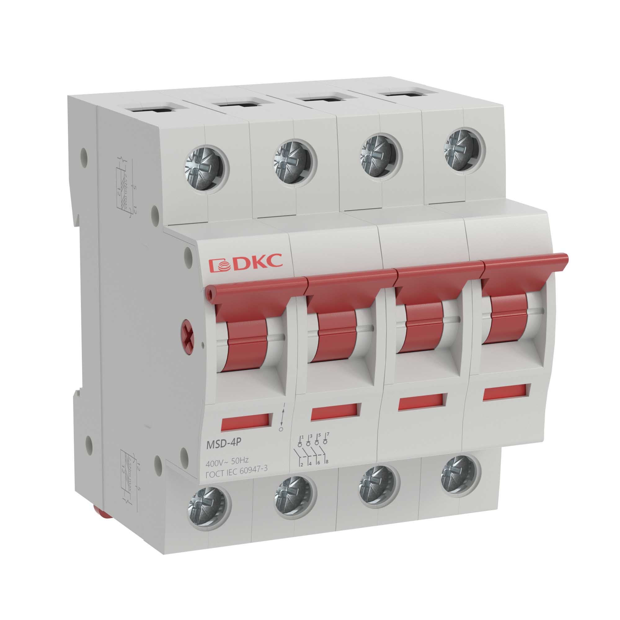 YON max MSD 4P 63А (MSD-4P63), выключатель нагрузки