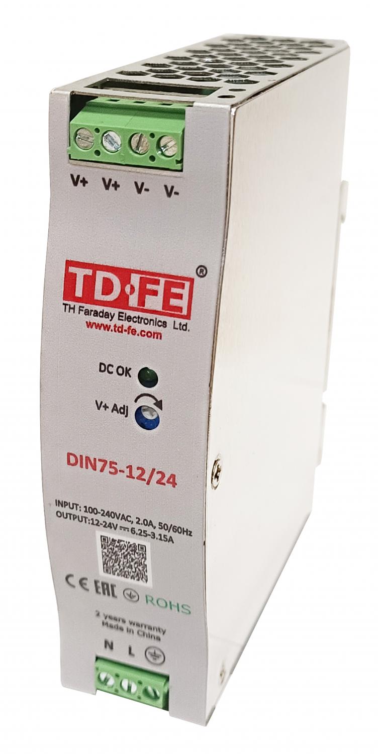 DIN75-12/24, блок питания