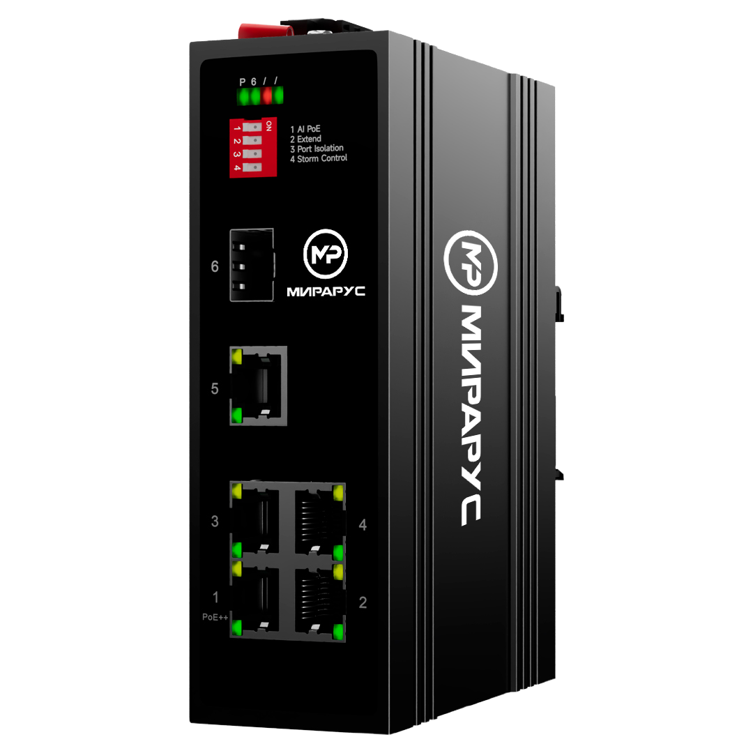 MR-SW-I1-FP4G1S1 (bt), коммутатор 4-портовый