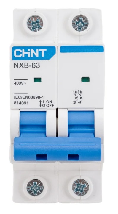 NXB-63 2P 16А 6кА х-ка B (R) CHINT (814118), автоматический выключатель