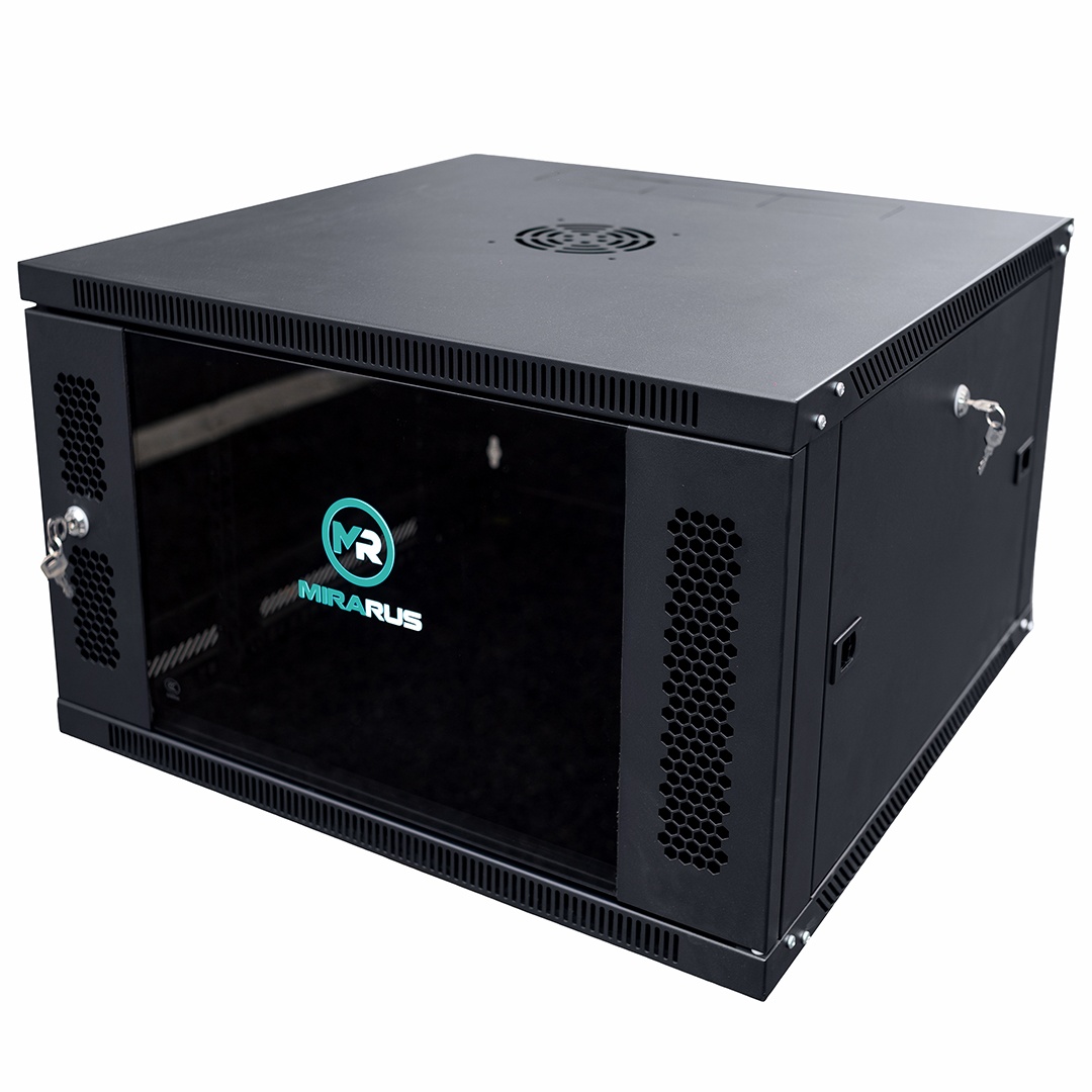 MR-TWC-6U-600/600-GD-BK, шкаф телекоммуникационный настенный 19" 6U