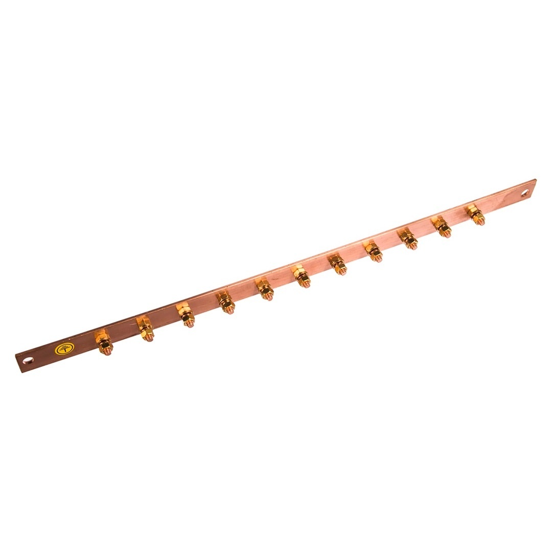 MR-GB-1U, медная шина заземления, 19"