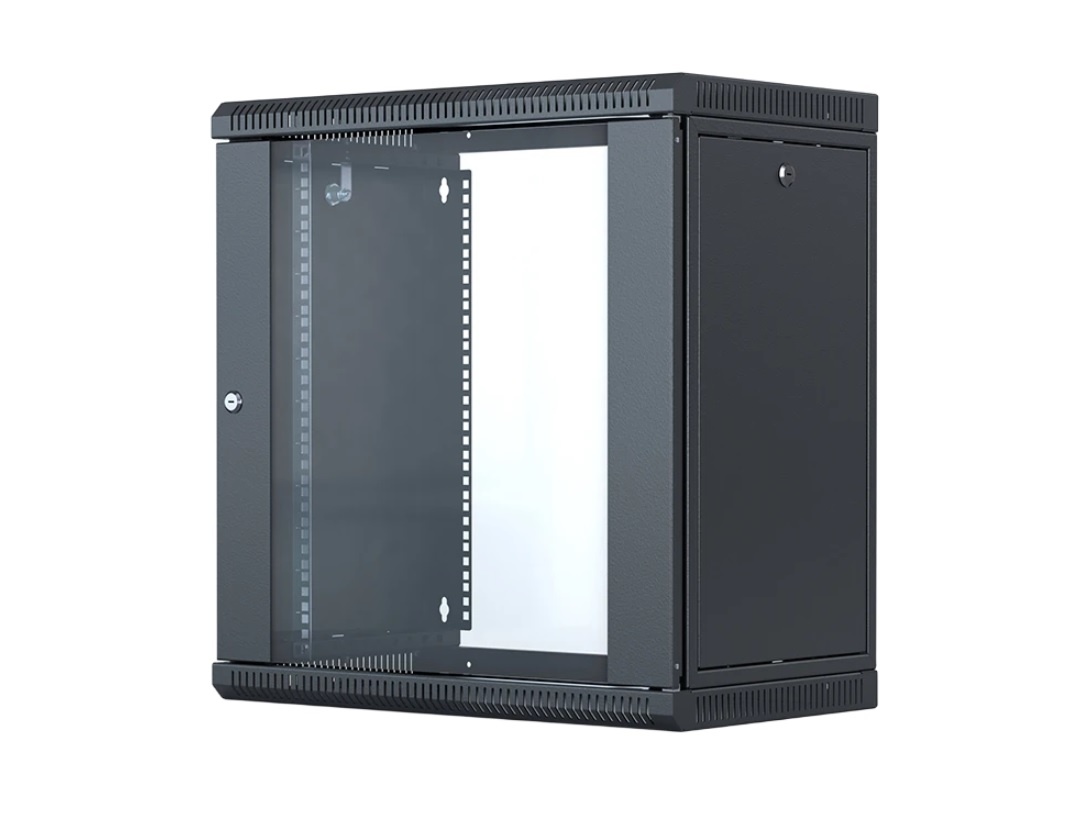 ШТ-НСрМ-12U-600-650-С-Ч (130411-02718), шкаф телекоммуникационный 19" настенный 12U