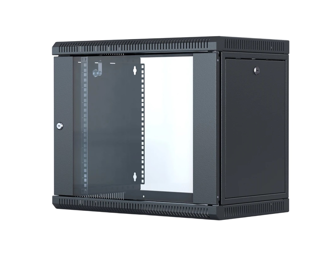 ШТ-НСрМ-6U-600-450-С-Ч (130411-02747), шкаф телекоммуникационный 19" настенный 6U