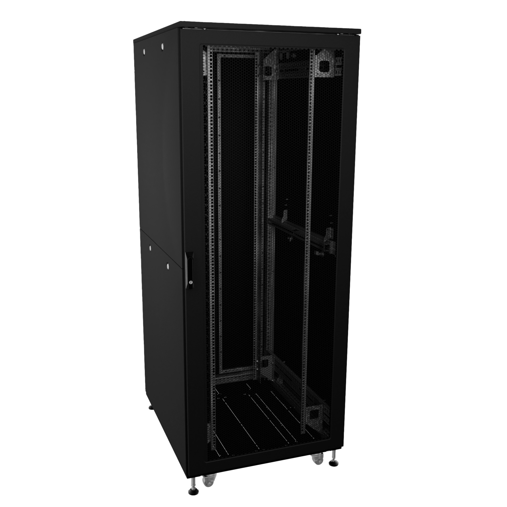 R5ITN42612FP1P2SB, шкаф телекоммуникационный 19" напольный 42U
