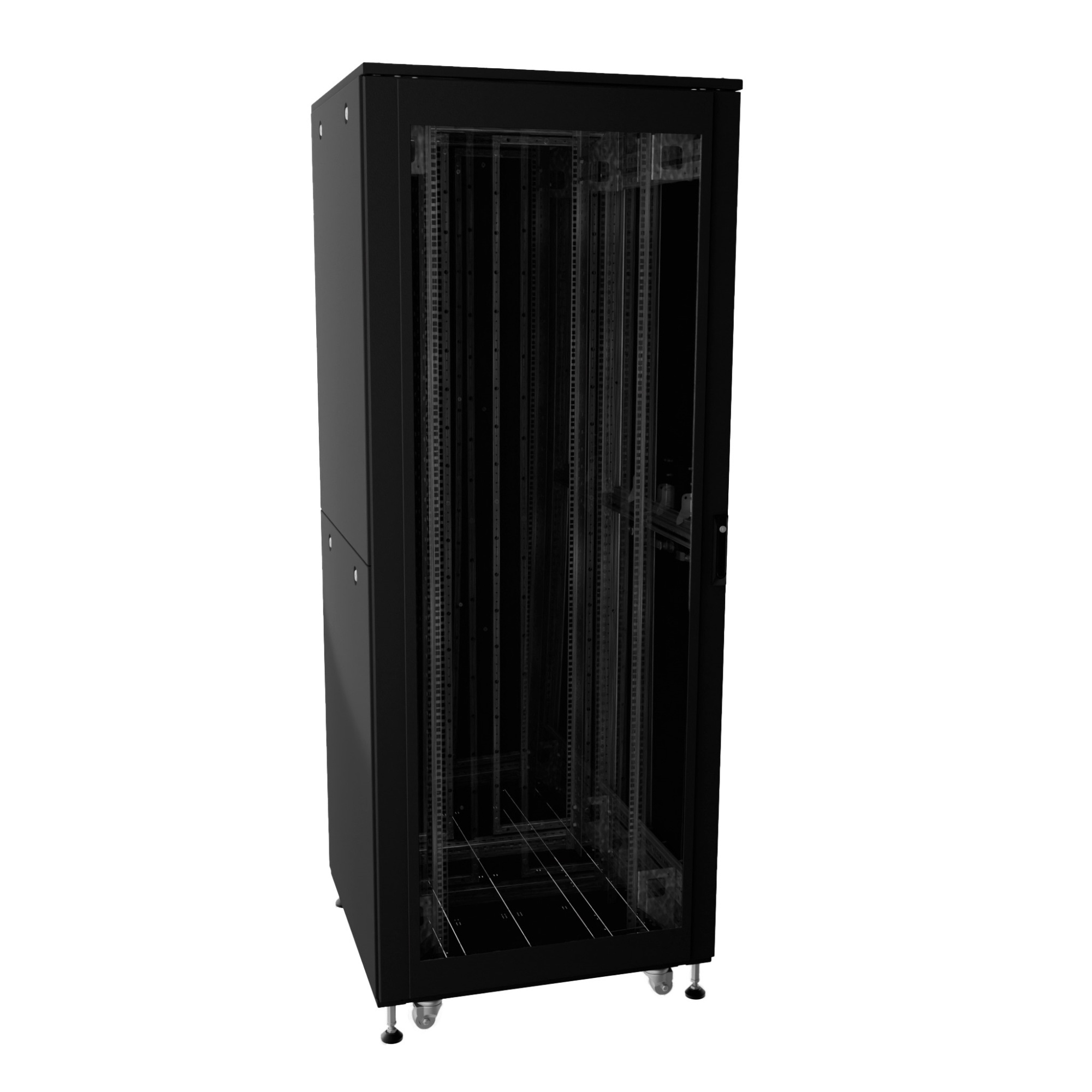 R5ITN42610FG1M1SB, шкаф телекоммуникационный 19" напольный 42U