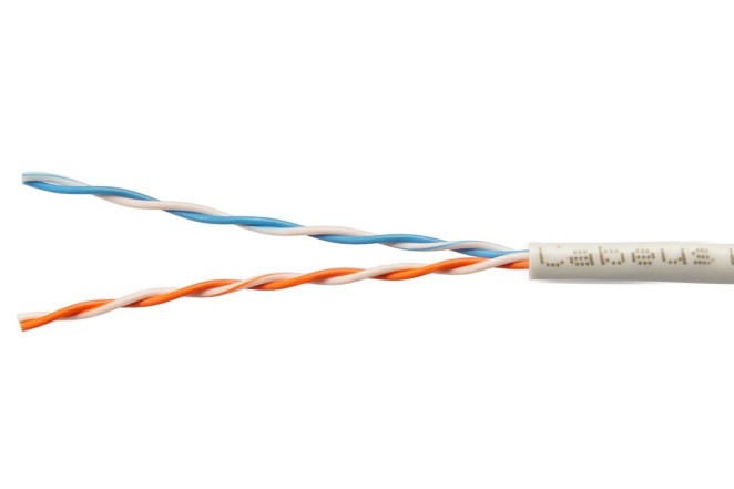 UTP-2P-Cat.5e-SOLID-LSZH-GY-LIGHT-25 (11079c-7), кабель «витая пара» (LAN) для структурированных систем связи