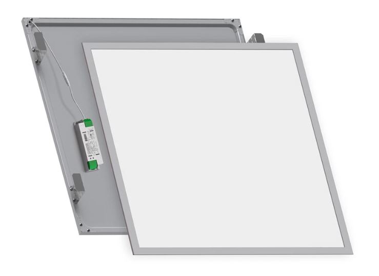 KROKUS-PANEL-34 34Вт 4000К IP54/IP20 3500лм 588х588 встраив/подвесной д/потолка Грильято, светильник светодиодный накладной/подвесной