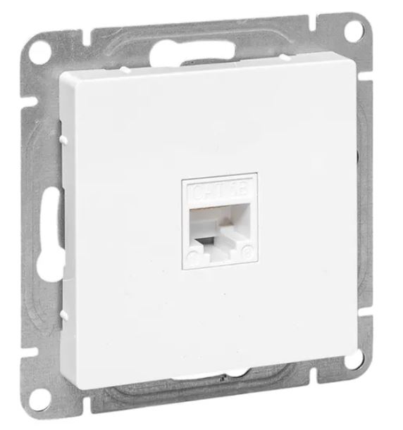 Механизм розетки RJ45 (cat5), белый Эпика (UP1-SOW-RJ45-5)