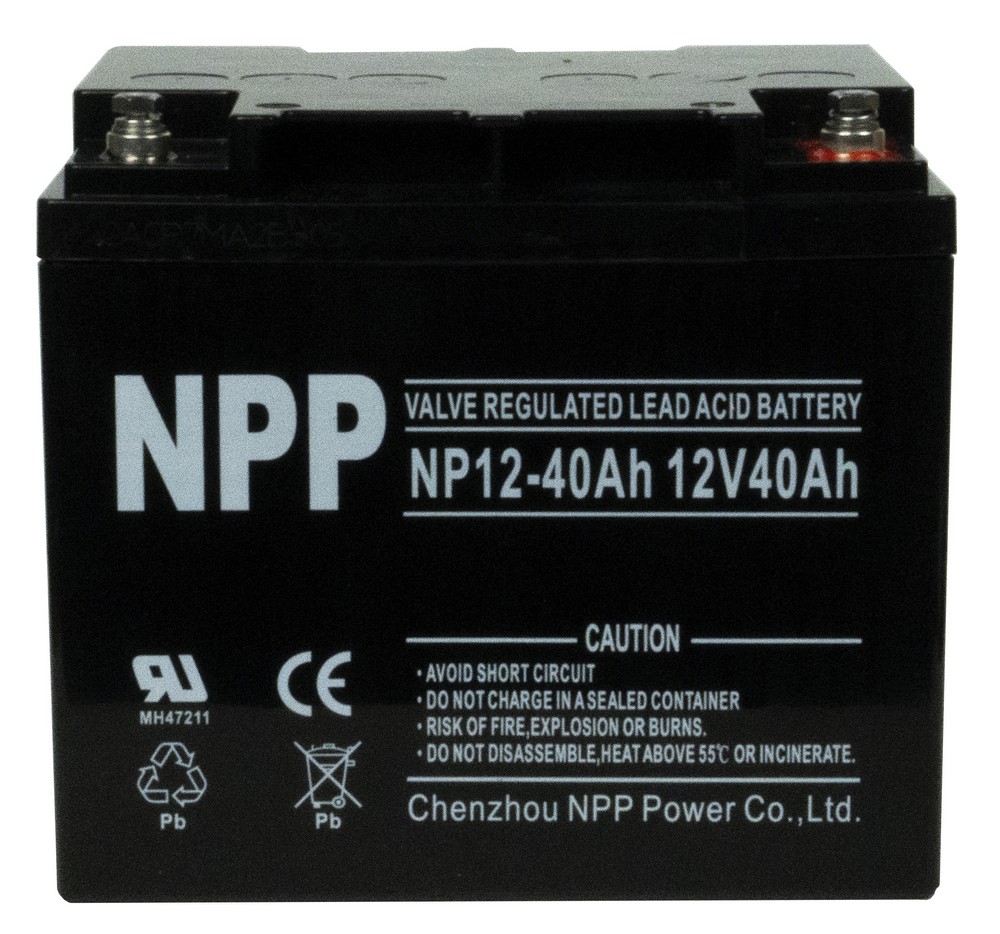 NPP NP12-40, аккумулятор герметичный свинцово-кислотный