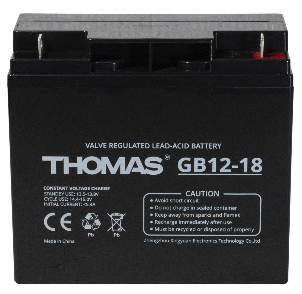 Thomas GB12-18, аккумулятор герметичный свинцово-кислотный