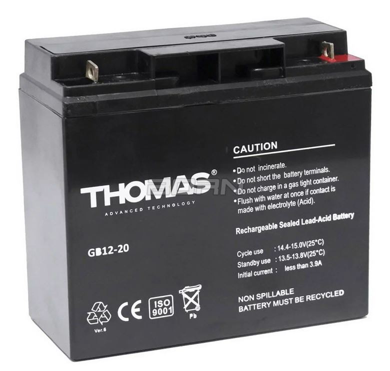 Thomas GB12-20, аккумулятор герметичный свинцово-кислотный