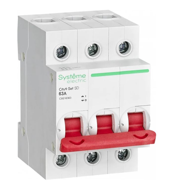 City9 Set ВН 3P 63А 400В (C9S16363), выключатель нагрузки
