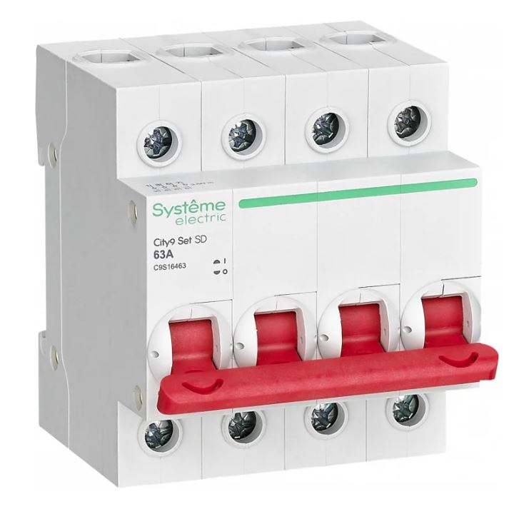 City9 Set ВН 4P 63А 400В (C9S16463), выключатель нагрузки