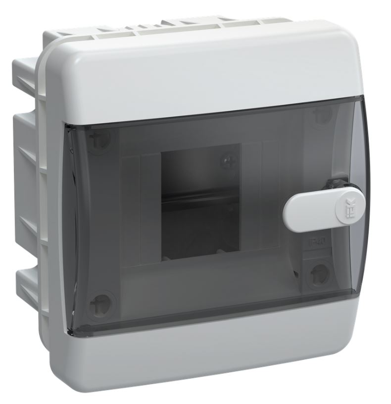 Корпус пластиковый UNION Compact ЩРВ-П-4 IP41 скрытой установки черная прозрачная дверь (UIC-KP12-V-04-41-K01)