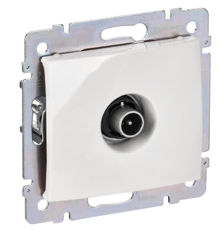 Valena DIY розетка TV проходная, скрытой установки, белый (694291)