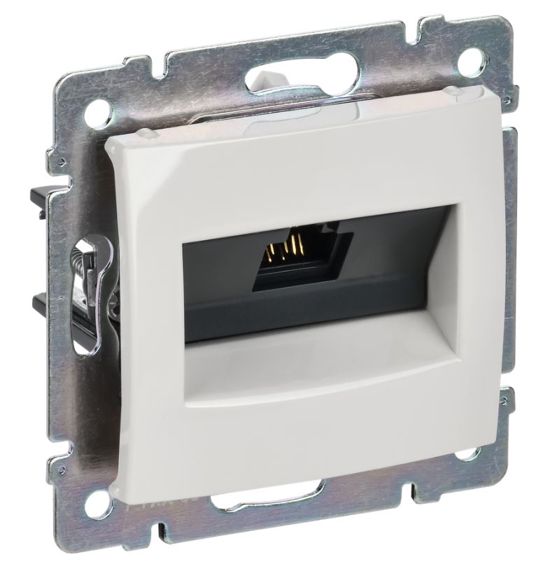 Valena DIY розетка компьютерная RJ45, Cat.5Е UTP, скрытой установки, белый (694286)