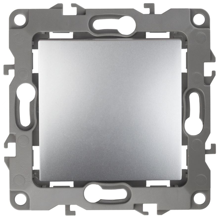Переключатель IP20 12-1103-03 250В 10АХ алюминий ЭРА (Б0014641)