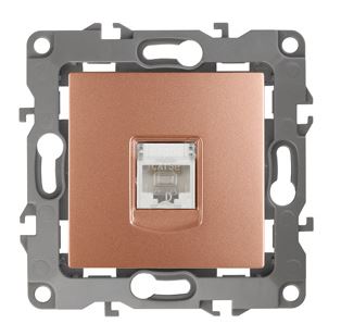 Розетка RJ45 12-3107-14 IP20 серия 12 медь ЭРА (Б0019352), информационная
