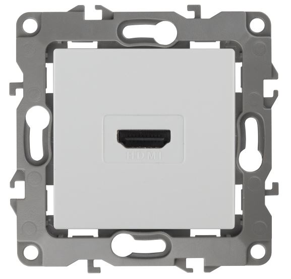 Розетка HDMI 12-3114-01 IP20 серия 12 белый ЭРА (Б0027481)