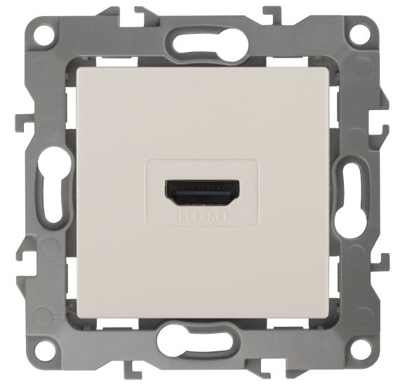 Розетка HDMI 12-3114-02 IP20 серия 12 слоновая кость ЭРА (Б0027482)