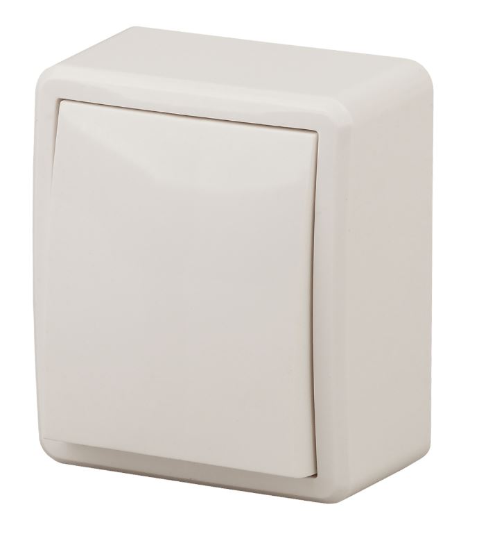 Выключатель 1-кл. ОУ Эксперт IP20 11-1201-02 250В 10АХ слоновая кость ЭРА (Б0020655)
