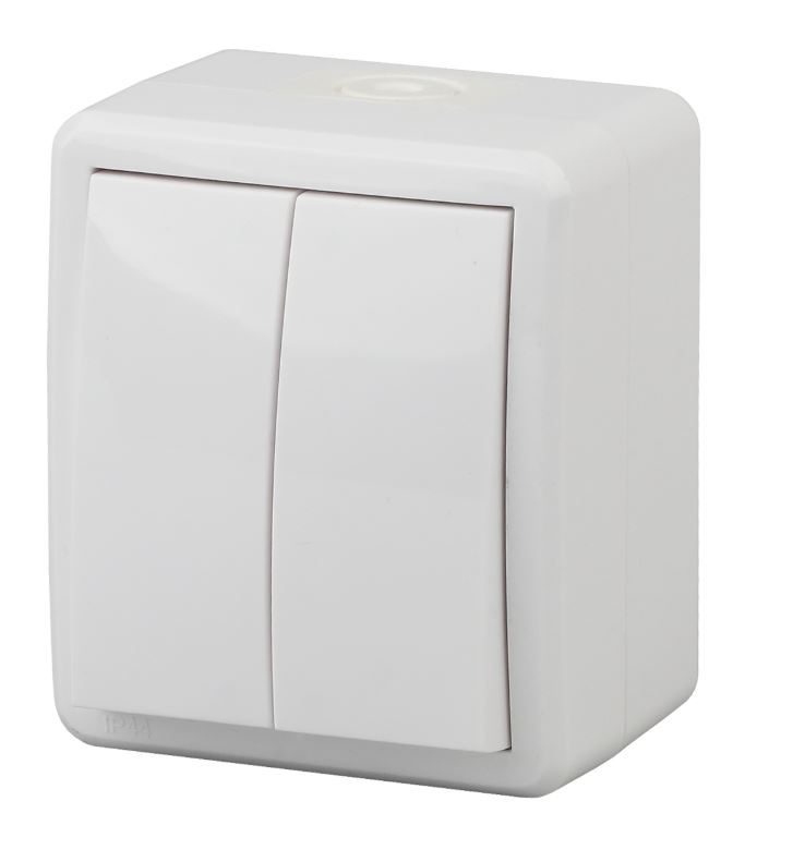 Выключатель 2-кл. ОУ Эксперт IP54 11-1404-01 250В 10АХ белый ЭРА (Б0020675)