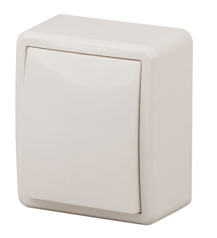 Переключатель 1-кл. ОУ Эксперт IP20 11-1203-02 250В 10АХ слоновая кость ЭРА (Б0020661)