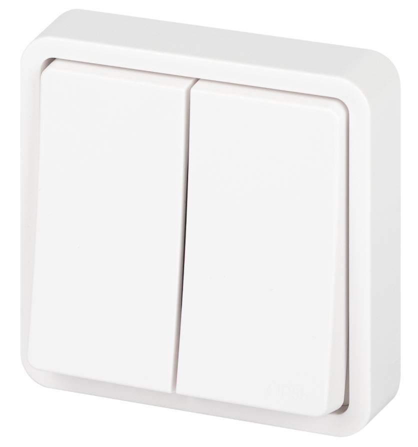 Переключатель 2-кл. СУ Эксперт IP55 11-1526-01 250В 10АХ белый ЭРА (Б0063248)