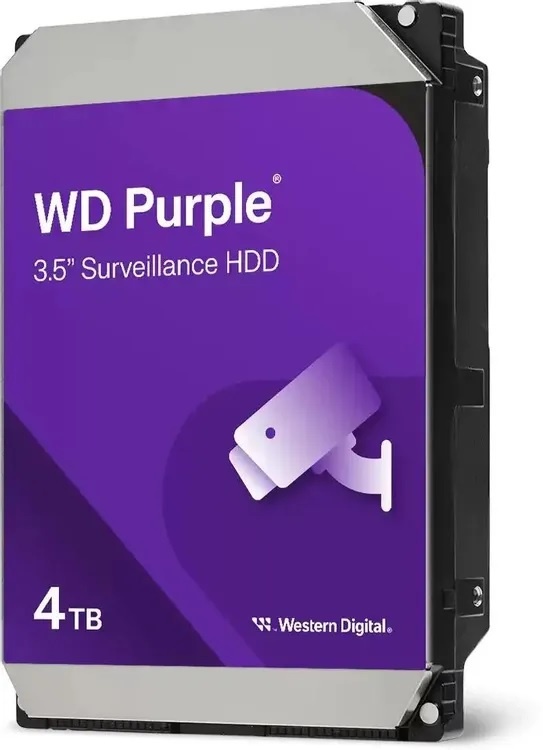 HDD 4000 GB (4 TB) SATA-III Purple (WD44PURZ), жесткий диск (HDD) для видеонаблюдения